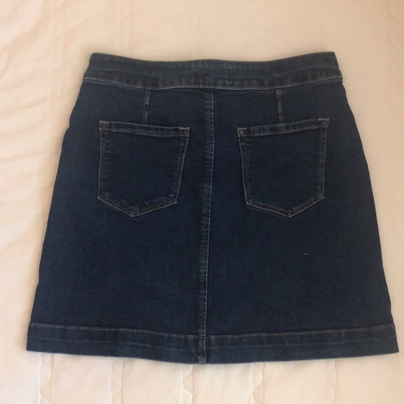 LOFT button front denim mini skirt - Picture 5 of 5